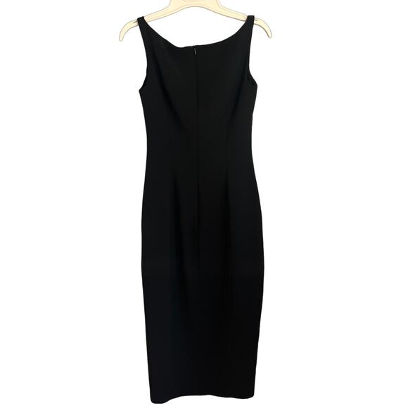 Tahari Long Black Evening Gown Dress with Slit Size 2 - Picture 1 of 16